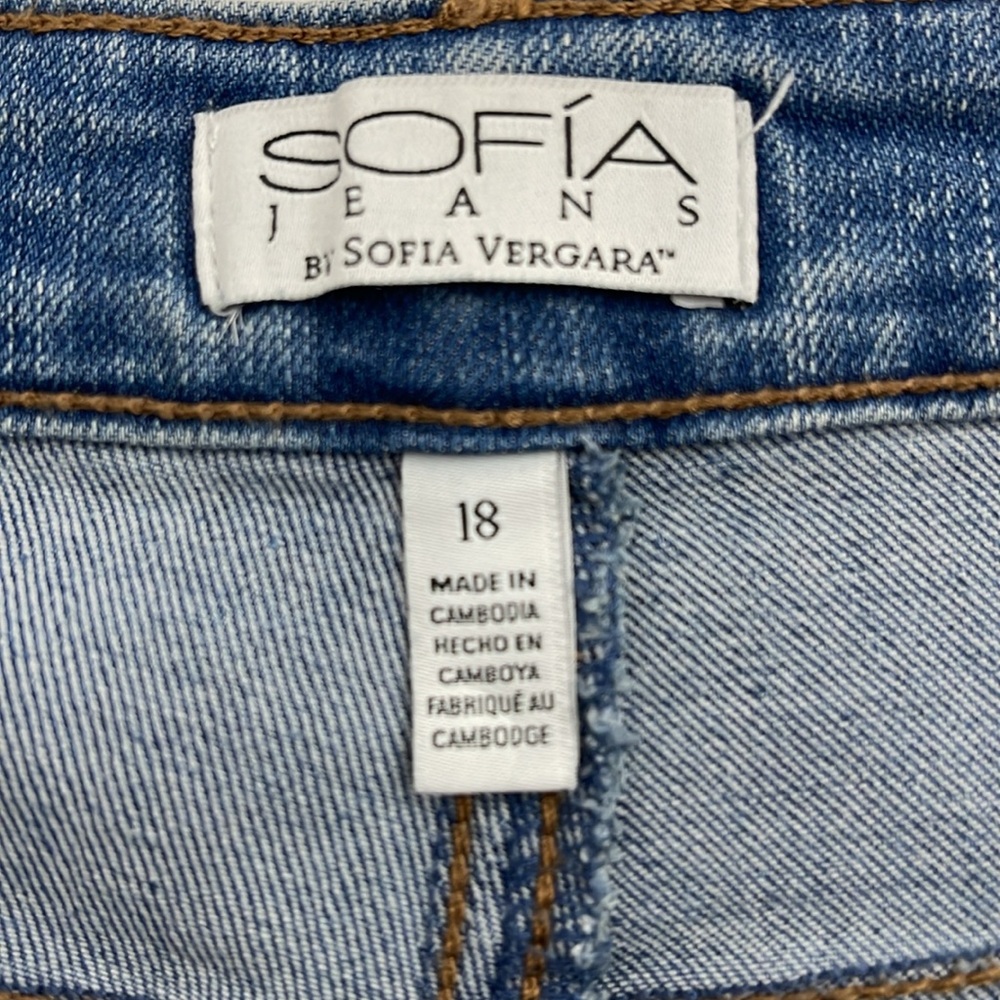 SOFIA JEANS BY SOFIA VERGARA SKINNY ANKLE SIZE 18 - Picture 7 of 10